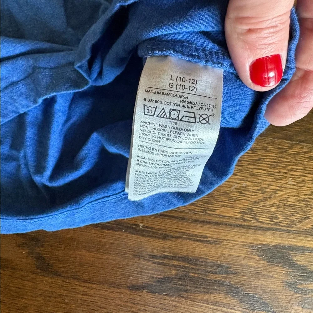 Old navy boys blue long sleeve shirt